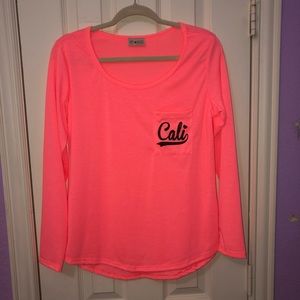 Long Sleeve Pink Cali Shirt